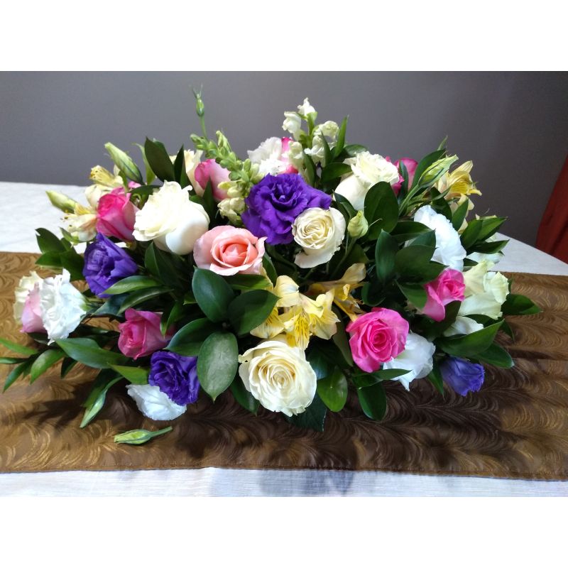 ROSAS LIISANTHUS MORADO FOLLAJE ALSTROEMELIA