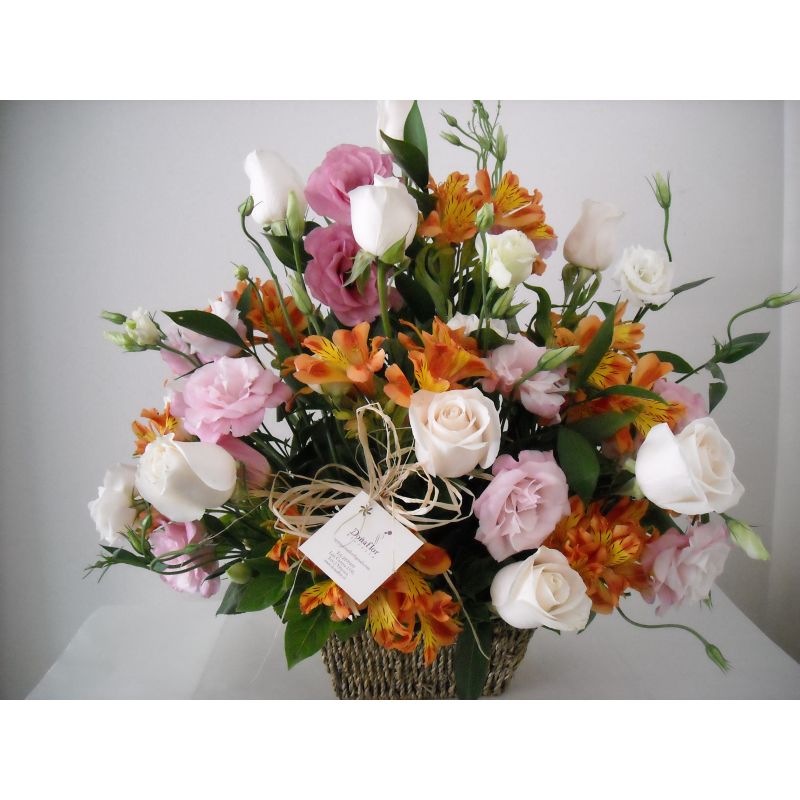 ROSAS ALSTROEMELIAS LIISANTHUS FOLLAJE